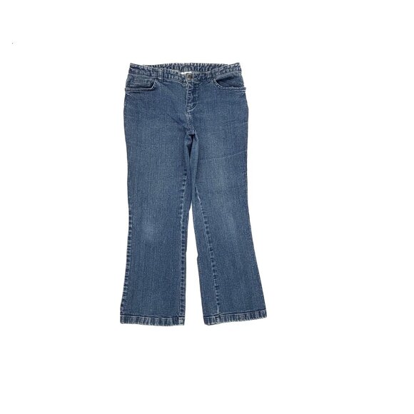 Madison & Max Bootcut Women's size 8P Dark Wash Blue Denim Jeans - Picture 1 of 3